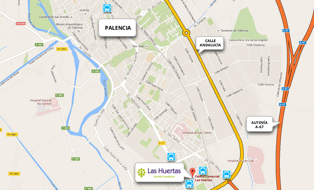 Cómo llegar Centro Comercial Las Huertas