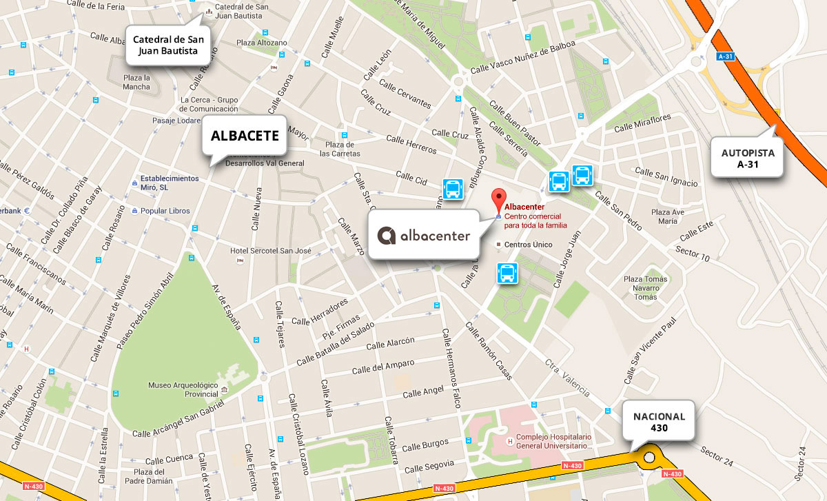 Cómo llegar Centro Comercial Albacenter